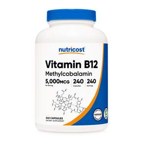 뉴트리코스트 비타민 B12 5000MCG 240캡슐