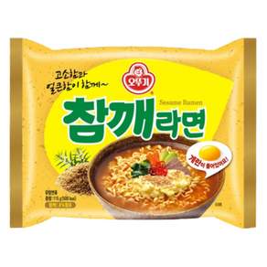 오뚜기 참깨라면 115g, 1개 - 봉지라면
