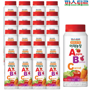 파스퇴르 100%유기농 야채농장 ABC주스190ml (냉장보관)