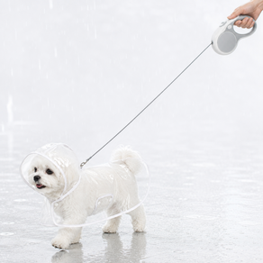 탐탐이네 반려동물 투명 우비 M 1개 강아지 고양이 겸용 외출용품