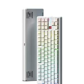 독거미 AULA F87PRO V2 무선측각 기계식 게임 기보드 객제화 3모드 블루투스 게임 RGB키보드 사무용 키보드