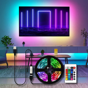 원그리드 RGB 컬러 LED 스트립 5m USB 줄조명