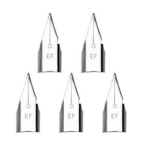 5pcs/팩 이리듐 펜 펜촉 EF/F 펜 팁 교체 대부분의 분수 PE에 적합