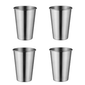 맥주컵 음료컵4p+파우치 캠핑스텐 물컵