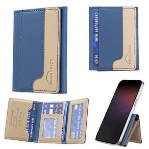 KINGRAYS 맥세이프 카드지갑 가죽 마그네틱 카드홀더 3단 접이식 카드수납 케이스 맥세이프 링 증정