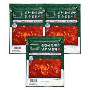 국내산닭 냉장 춘천 닭갈비 당일제조발송 달수 한입 양념닭갈비