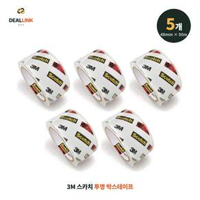 딜링크 3M 스카치 투명 박스테이프 48mm x 50m 포장용 OPP 택배테이프