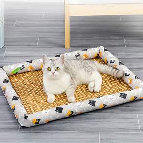 시원 상쾌 댕냥이 여름꿀잠 애견라탄매트 강아지 고양이 쿨매트방석 2종