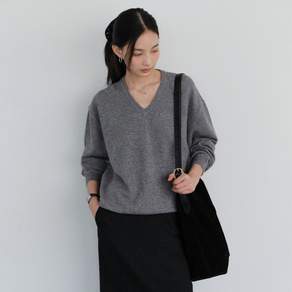 유라고 [컬러추가] Washable V-neck knit_6colors