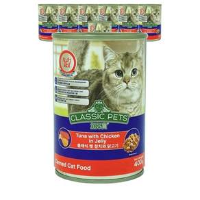 CP 클래식펫 대용량캔 참치닭고기 400g 8개