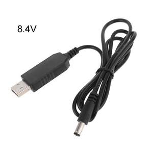 DC 5.5x2.1mm 충전 라인 전원 충전 용 범용 USB 5V ~ 4.2V 8.4V 12.6V