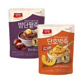 동원 양반 단호박죽 5개 +밤단팥죽 5개 420g 파우치죽