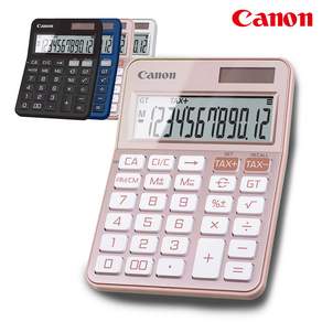 캐논 와이드액정 12단 TAX계산 더블제로키 일반용 계산기 KS-125T