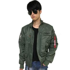 USA 프로퍼 미공군 파일럿 항공 점퍼 국방색 봄 가을 겨울 춘추 추동 S~2XL 남녀공용 자켓 잠바 BY