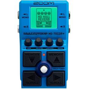 ZOOM MS-70CDR Plus 멀티스톰프 149이펙트 블루 기타/베이스용