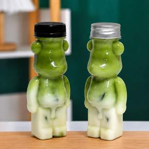 긴곰 150ml 검정캡 1개 주스병 더치병 밀크티병 페트병
