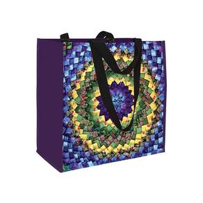 파인콘 퀼트 에코 토트: 재사용 가능한 식료품 및 쇼핑백 가벼운 접이식 선물 토트백