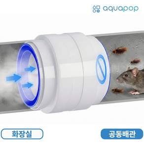 아쿠아팝 환풍기 트랩 역류방지 담배냄새 안나커버 + 알루미늄 테이프 4m