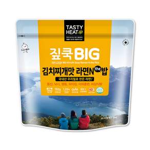 전투식량 발열도시락 비상식량 짚쿡BIG 김치찌개맛 라면밥 (곱빼기)