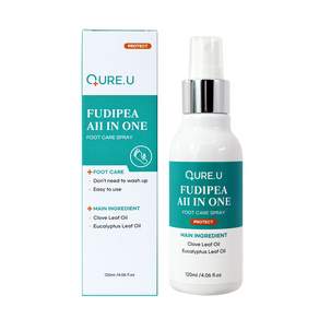 [큐어유] 푸디페아 손/발바닥 피부 손발톱 올인원 풋스프레이 발톱관리 120ml