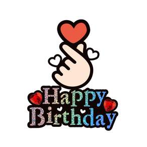 시우리빙 일러스트 큐빅 생일토퍼