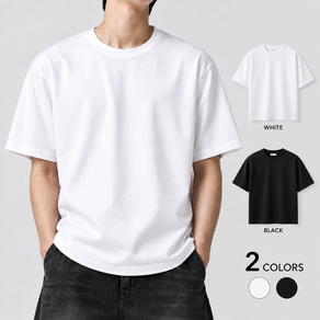 14수 동급 이상의 헤비 라운드 반팔 티셔츠 (260g)
