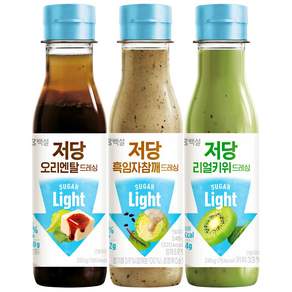 백설 저당드레싱(오리엔탈+흑임자참깨+리얼키위)