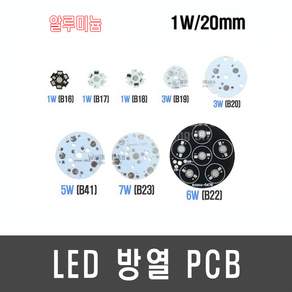 알루미늄 LED 방열 PCB(방열판)