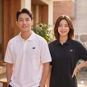 뉴발란스 카라 반팔티 에센셜 카라티 반팔 티셔츠 pk