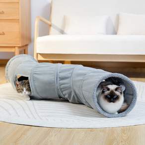 PAWZ Road S형 접이식 고양이 장난감 캣터널 숨숨집 놀이터 토끼 용품 직경 27cm