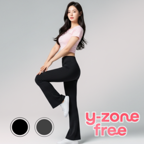 데이로리 여성 하이웨스트 밴딩 필라테스 요가 부츠컷 레깅스