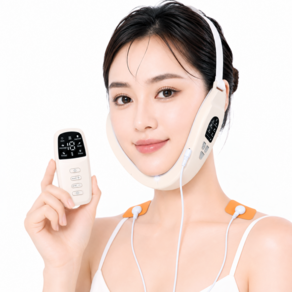 ERANSTAR 브이라인 EMS 얼굴 마사지기 LED 진동 뷰티 디바이스 이중턱 턱선 페이스라인 홈케어 기기