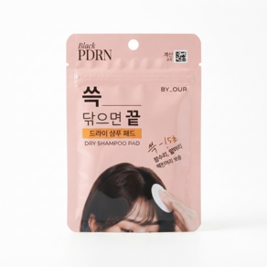 바이아우어 360도 볼륨업 블랙 PDRN 드라이샴푸 패드 4매입