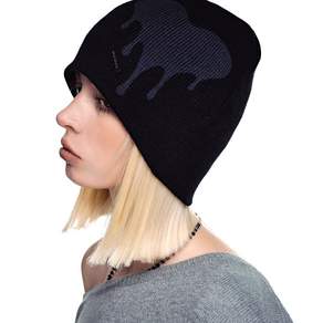 [매장정품] 세컨모놀로그 SECONDMONO Heart Symbol Knit Beanie [BLACK]_SEAC021BLACK SEAC021BLACK 2388140