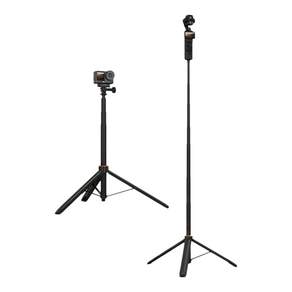 FLYMILE 1.6m 액션캠 삼각대 DJI 포켓4/4Pro/3 액션 6/5/4/360 & 인스타360 X6 에이스프로2/루나 ultra 호환 자동 팝업 핸드헬드&삼각대 겸용