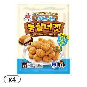LIGHT&JOY 나트륨을줄인 통살너겟 480g x 4개