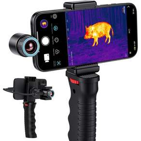 안드로이드용 열 모노큘러 MILESEY TNV30i 야간 투시 열화상 스코프 512x384 초해상도 50Hz 열화상 카메라 사냥 건물 감지용 1600야드 열화상 고글 10-15