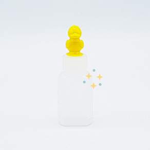 남양플라스틱 PE 노랑 오리 뚜껑 캐릭터 물약병 DUCK 20ml