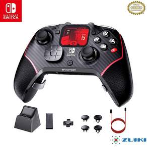 for Nintendo Switch/PC EVOTOP (Black) [닌텐도 라이센스 상품]ZUIKI 무선 컨트롤러