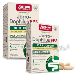 자로우 남성 여성 도피러스 EPS 프로바이오틱스 유산균 60캡슐/120캡슐 JARROW FORMULAS PROBIOTICS 10 BILLION CFU PROBIOTIC SUPPLE