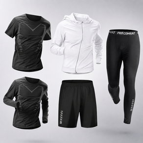 네보라 헬스 라이딩 트레이닝 러닝복세트 5종세트 기능성 운동복