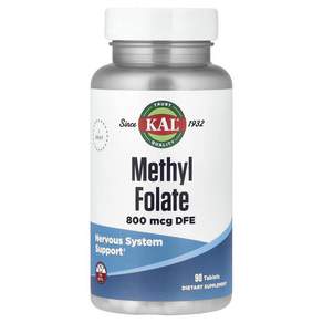KAL 메틸 폴레이트 800 mcg 90 태블릿
