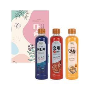 [선물세트] 다솜 스페셜 1호 (참치액 홍게간장 맛술) 판촉행사 답례품 명절선물 실속선물세트 500ml 웰크리