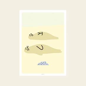 WARMGREY TAIL Seal Friends Poster (30x40)