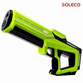SOLECO [2026년 신제품] 대용량 전동 물총 자동흡수 배터리 2개 수경 세트 워터밤 워터건 / 여름 물놀이 장난감