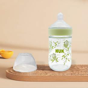 누크 네이처센스 유리젖병 240ml (젖꼭지 포함)