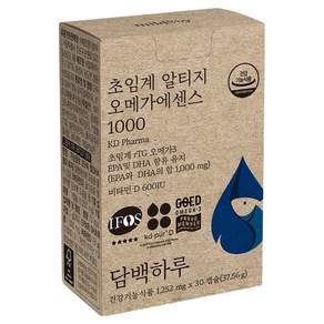 담백하루 정품 초임계 알티지 오메가에센스 1000