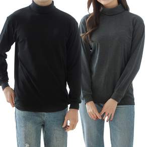 예스플러스 국내산 온목폴라 긴팔면티 2P