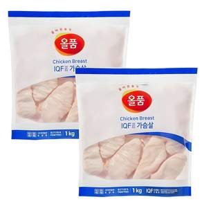 올품 IQF 통 닭가슴살 1kg x 2봉