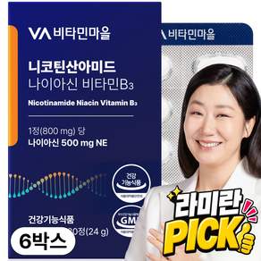 비타민마을 고용량 500mg 니코틴산아미드 나이아신 비타민b3